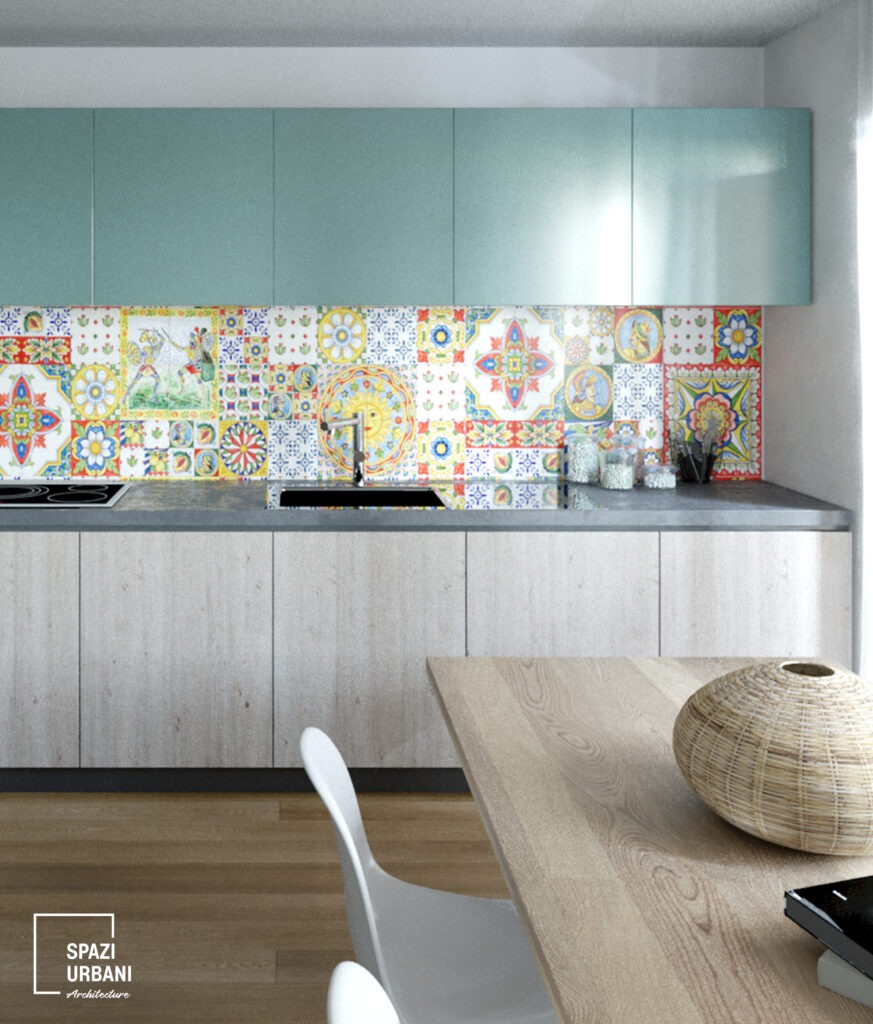 Casa AF: appartamento vista mare ristrutturato con legno e ceramiche vietresi